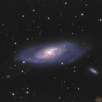 Messier 106 in Canes Venatici