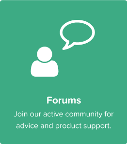 Forums - Join our active community for advice and product support.