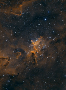 William Optics Megrez90 f6.2, 15 x 15mins Ha & 15 x 15 mins Oiii, processed as Bi colour image