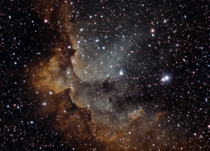 MN190 telescope on EQ6/EQMOD, 14x1200s Ha, 6x1200s OIII, 8x1200s SII