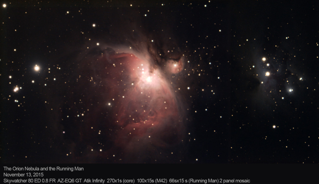 Skywatcher 80ED f7.5 with 0.8 focal reducer on a AZ-EQ 6GT