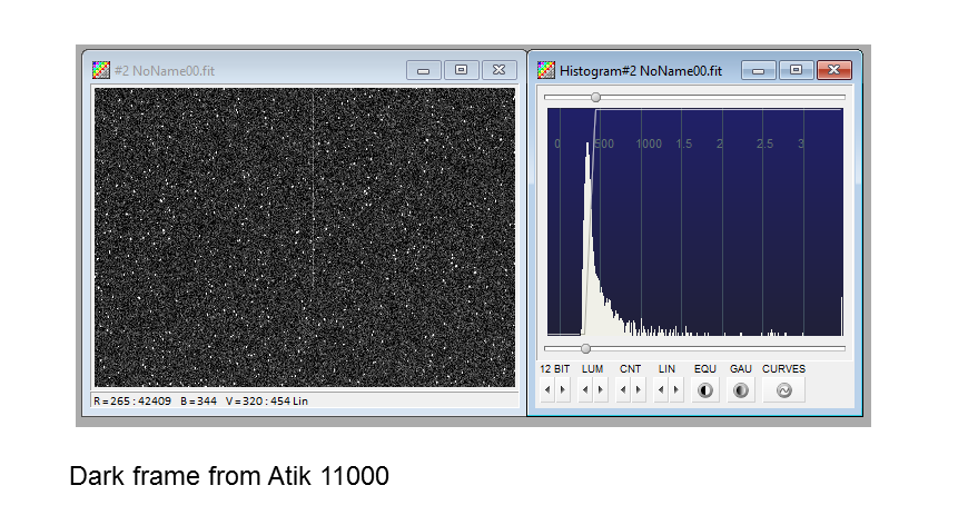 Atik 11000 dark frame