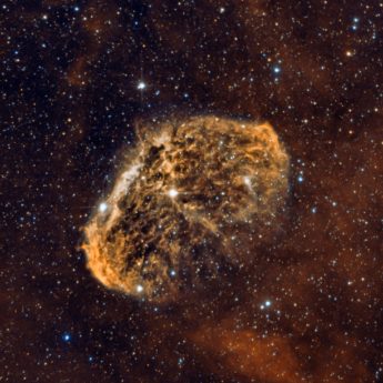 NGC 6888 Cresent Nebula in bicolour narrowband