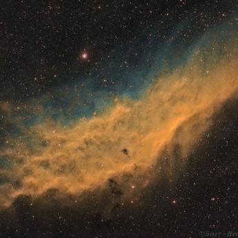 NGC 1499 in SHO Palette