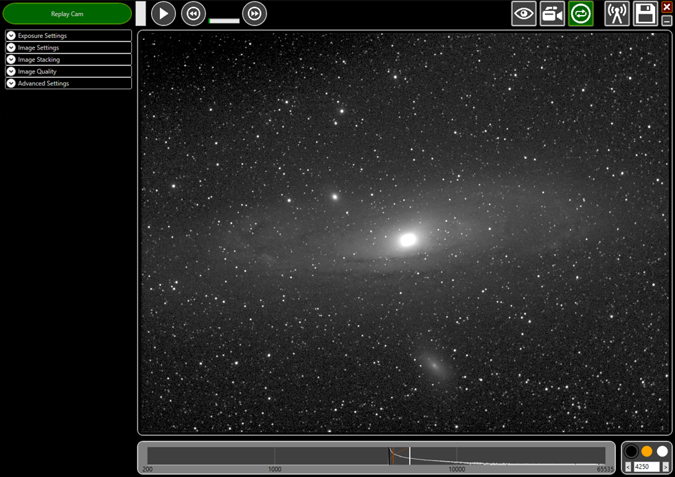 Horizon camera M31 Infinity Software