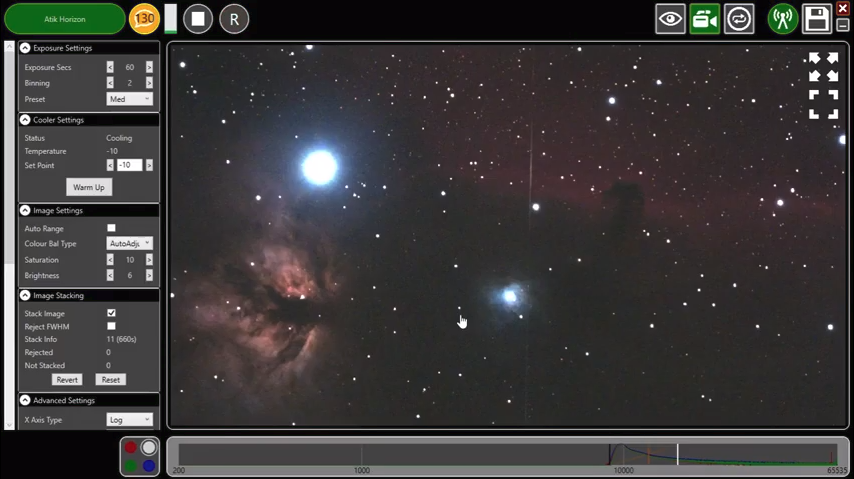 Horsehead and Flame Atik Horizon