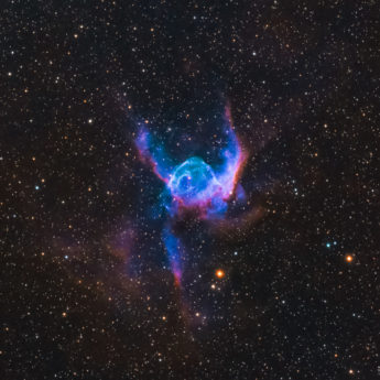 Nebulosa Casco de Thor, NGC2359, Paleta HSO, 12 hs de integracion