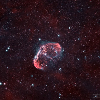 Nebulosa Crecent, NGC6888, Paleta HOO