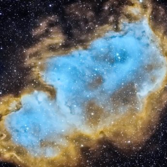 The Soul Nebula (IC 1848) in HaOIII