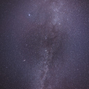 Milkyway segment, including Andromeda galaxy and star clusters