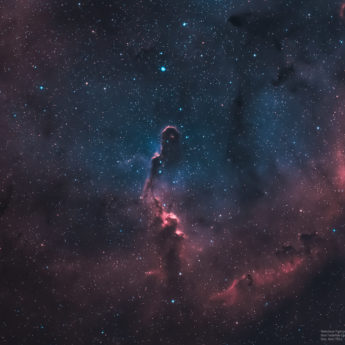 Nebulosa Trompa de Elefante en paleta HOO