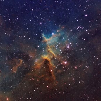Melotte 15 (open cluster - center of IC 1805, the Heart nebula)