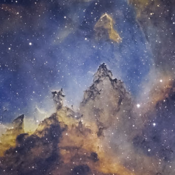 Black Lace in IC 1805, the Heart nebula
