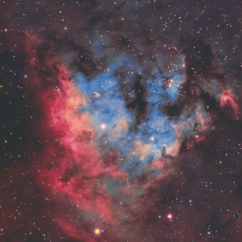 NGC7822 in Cepheus with RGB stars