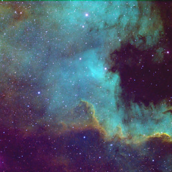North America Nebula The Great Wall in Narrow Band