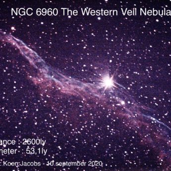 NGC 6960 The Western Veil Nebula