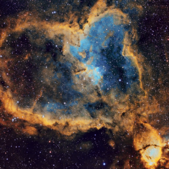 The Heart Nebula (IC 1805) in Hubble Palette