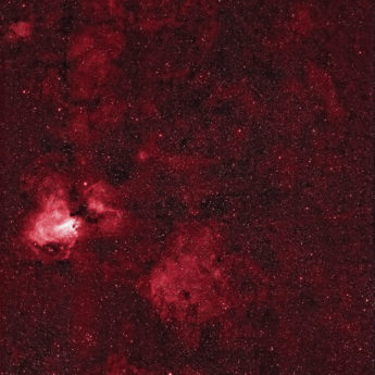 M17 and local area in Hydrogen alpha 7nm only