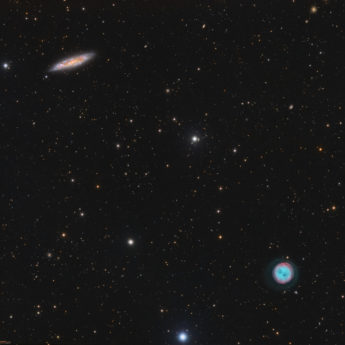 Cosmic perspective : M108 & M97 (LRGB-Ha-OIII)