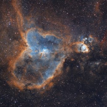 Heart nebula ,IC1805 HST