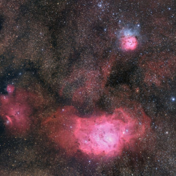 Laguna & Trifid nebulae (mosaic)