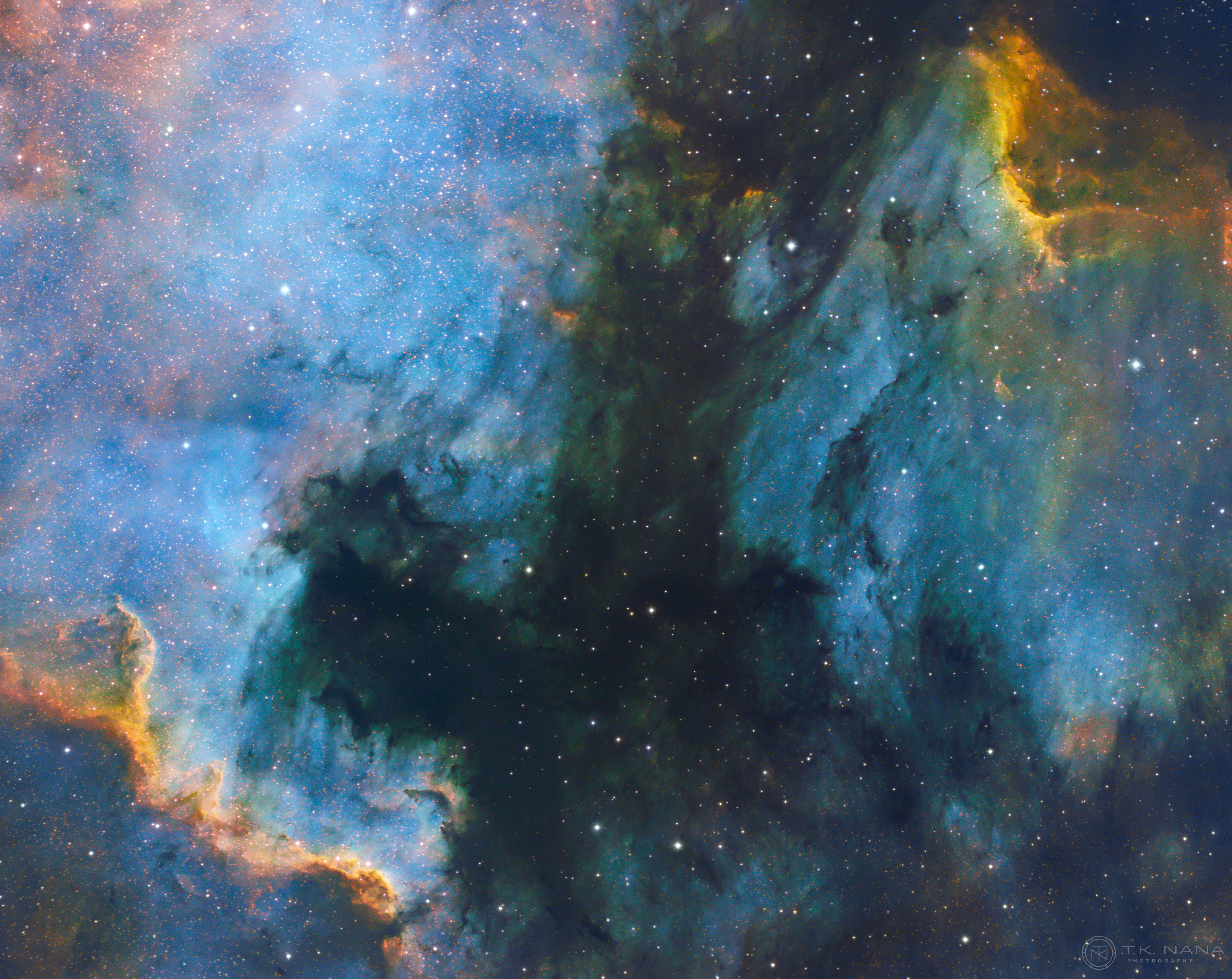 North America and Pelican Nebula (Deep Space)