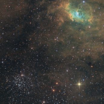 NGC7635 and M52 in SHO-RGB
