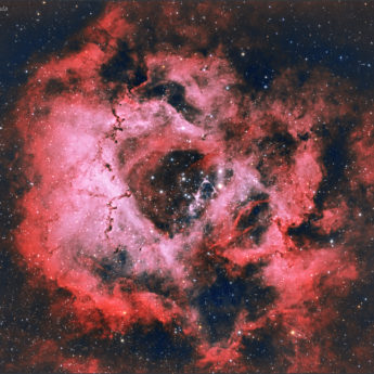 Rosette Nebula in HOO
