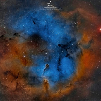 Elephant trunk nebula mosaic (130hours Exposure)