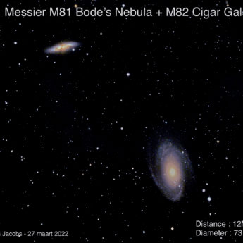 Messier M81 + M82