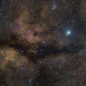 Butterfly Nebula, Sadr region, HSO image.
